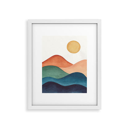 Colorful Abstract Mountains Framed Art Print Gallery Image 34