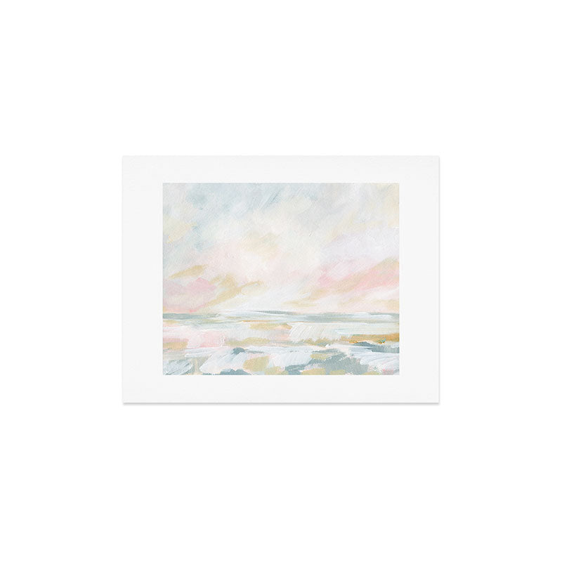 Golden Hour - Pastel Seascape Art Print Gallery Image 3