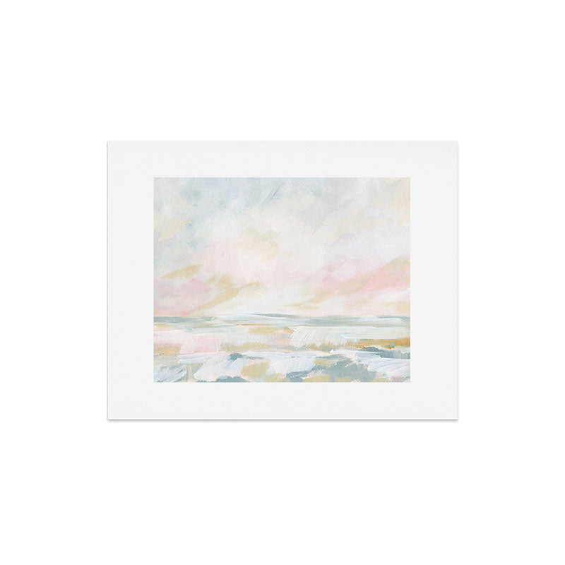 Golden Hour - Pastel Seascape Art Print Gallery Image 4
