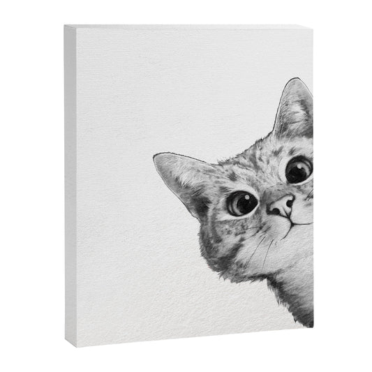 sneaky cat Canvas Print Gallery Image 1