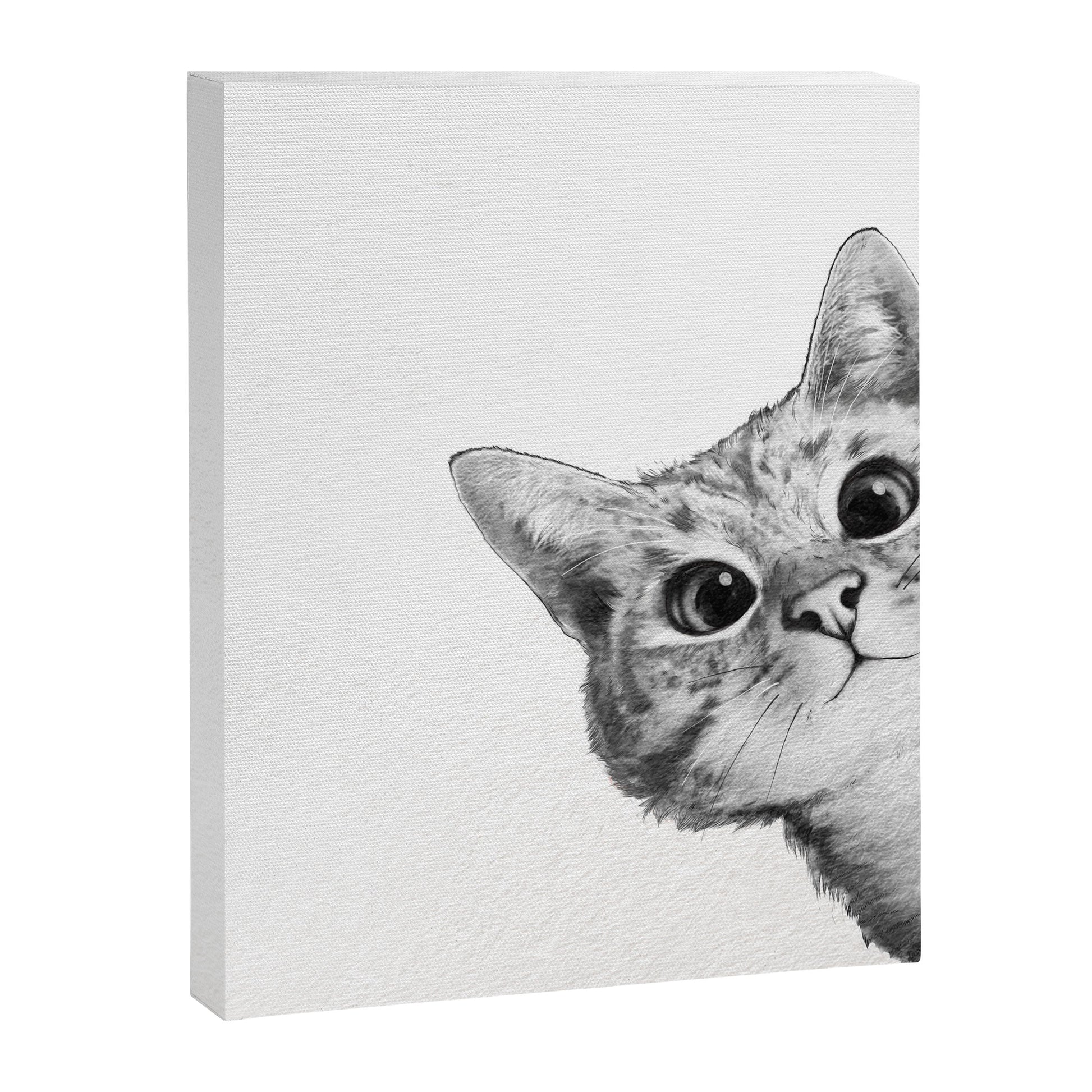 sneaky cat Canvas Print Gallery Image 3