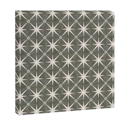 arlo star tile - olive Canvas Print Gallery Image 2