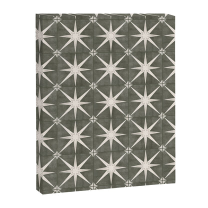 arlo star tile - olive Canvas Print Gallery Image 1