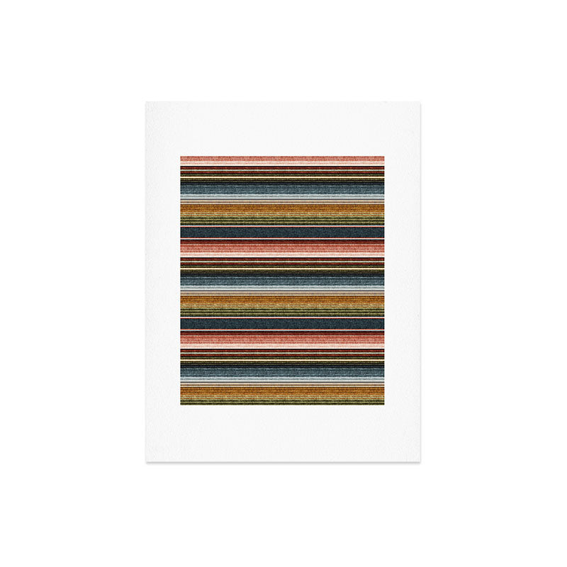 serape southwest stripe - earth tones Art Print Gallery Image 4