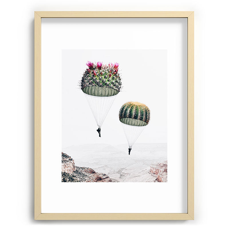 Flying Cacti Framed Art Print Gallery Image 99