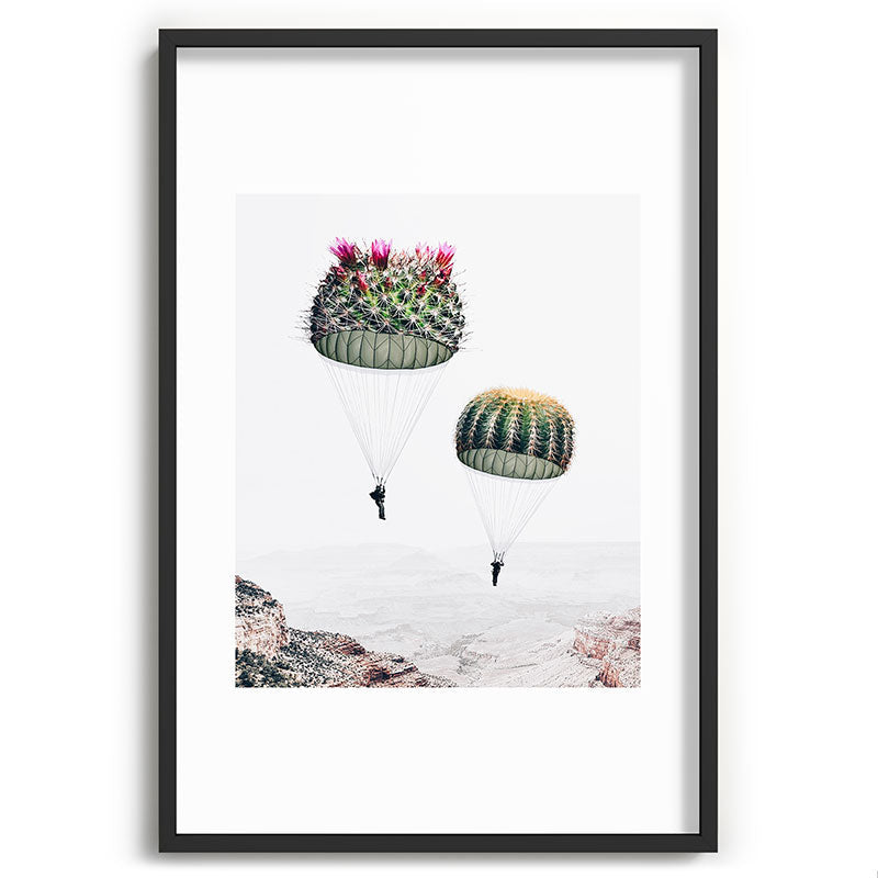 Flying Cacti Framed Art Print Gallery Image 85