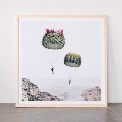Flying Cacti Framed Art Print Gallery Image 77