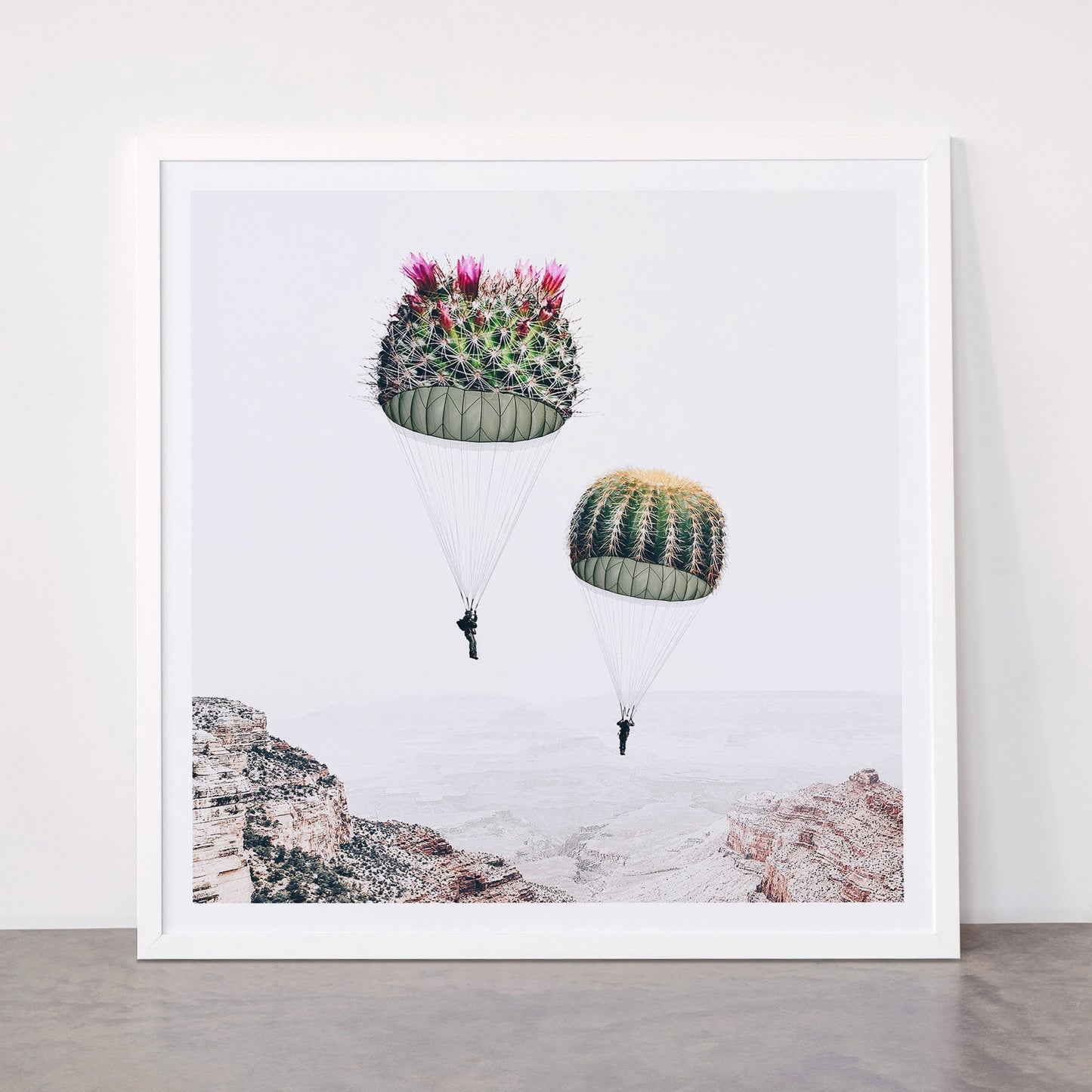 Flying Cacti Framed Art Print Gallery Image 87