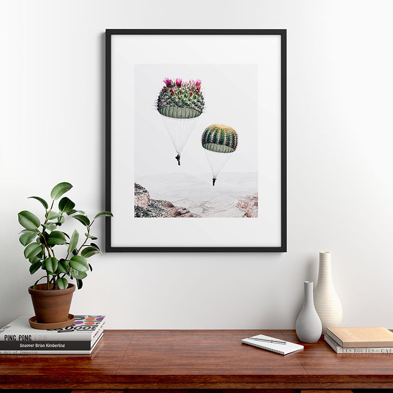 Flying Cacti Framed Art Print Gallery Image 9