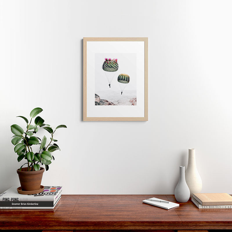 Flying Cacti Framed Art Print Gallery Image 64