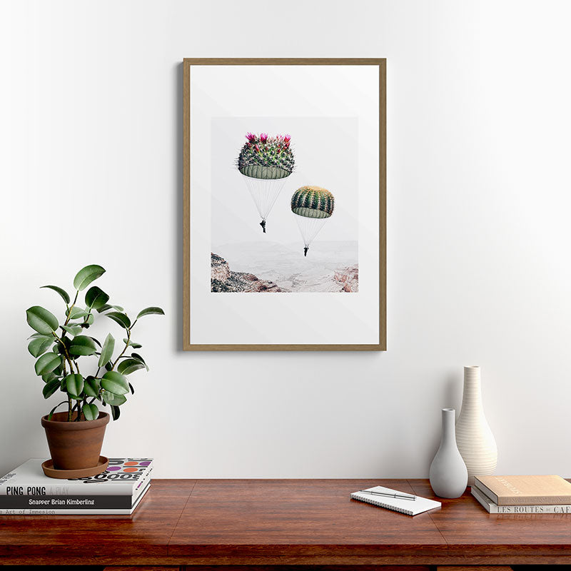 Flying Cacti Framed Art Print Gallery Image 18