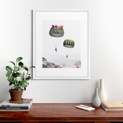 Flying Cacti Framed Art Print Gallery Image 76