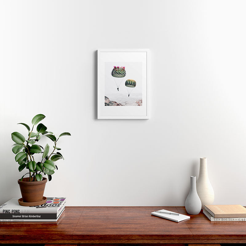 Flying Cacti Framed Art Print Gallery Image 32