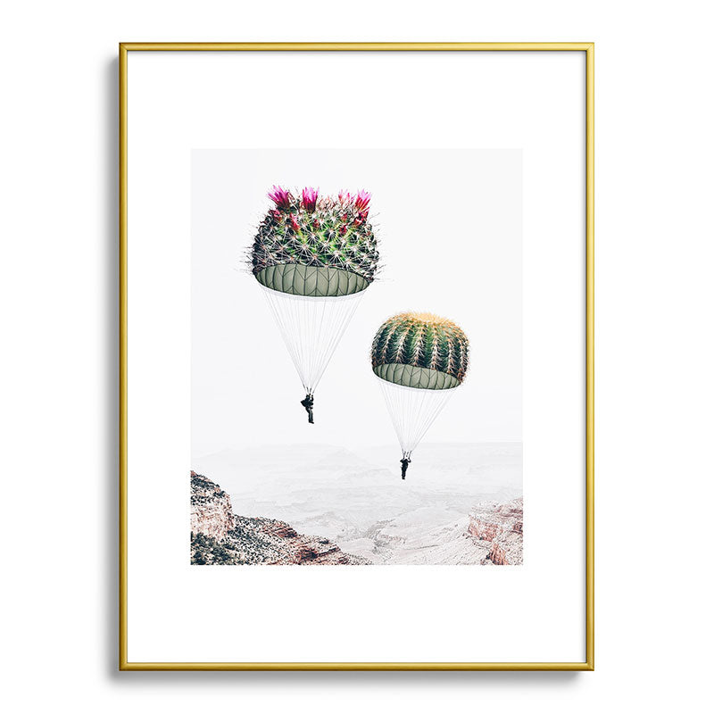 Flying Cacti Framed Art Print Gallery Image 125