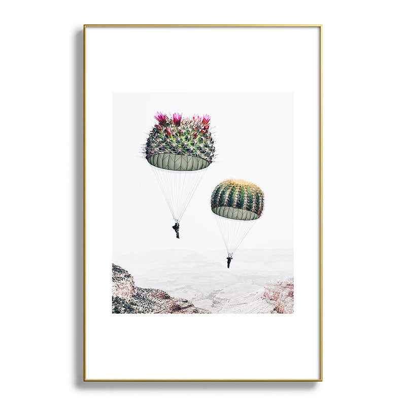 Flying Cacti Framed Art Print Gallery Image 128