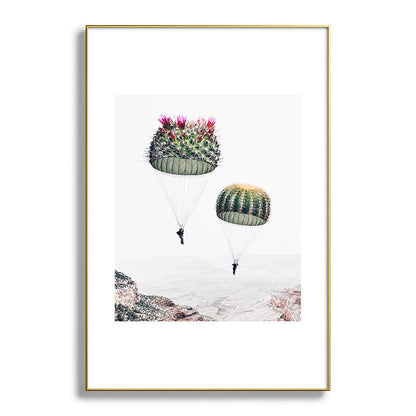 Flying Cacti Framed Art Print Gallery Image 128