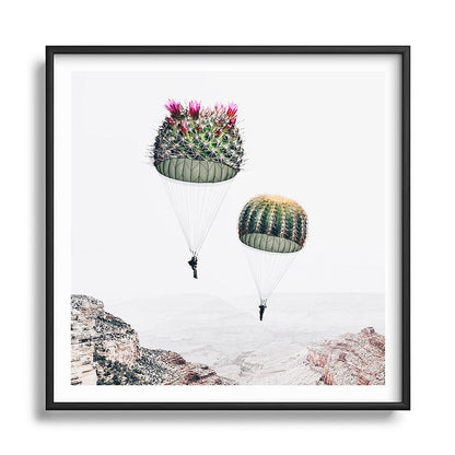 Flying Cacti Framed Art Print Gallery Image 122