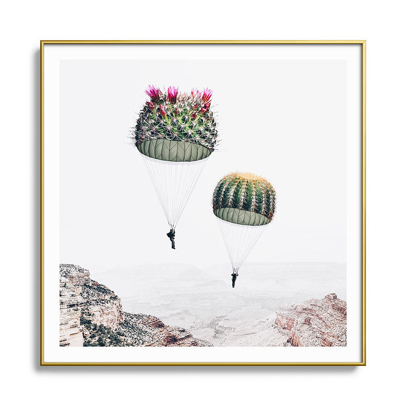 Flying Cacti Framed Art Print Gallery Image 136