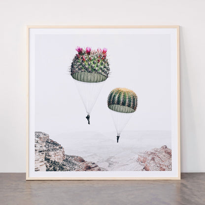 Flying Cacti Framed Art Print Gallery Image 33