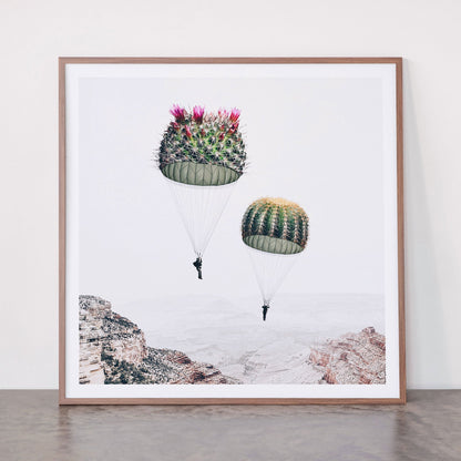 Flying Cacti Framed Art Print Gallery Image 21