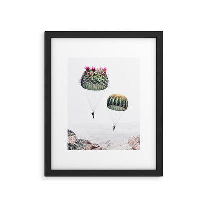 Flying Cacti Framed Art Print Gallery Image 3
