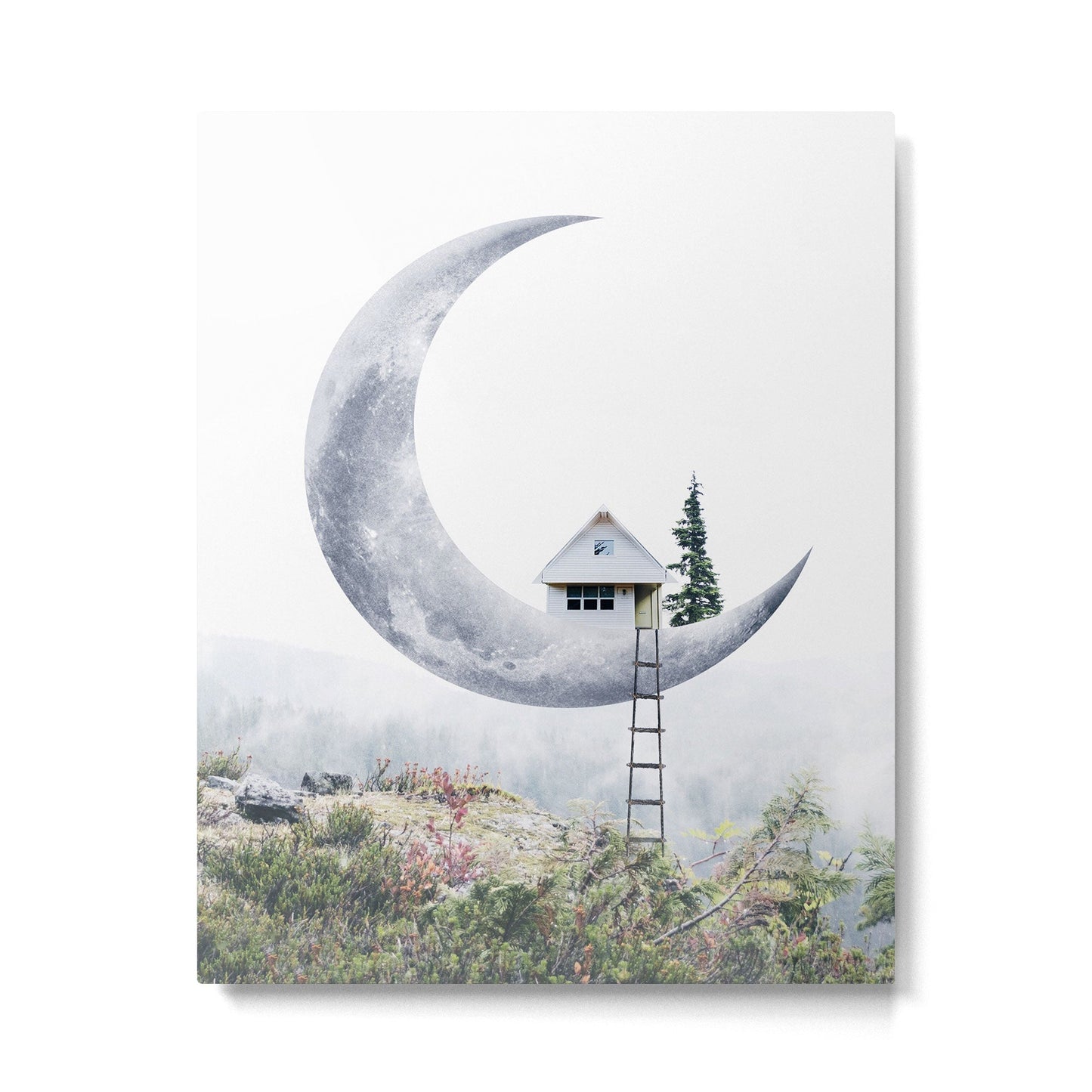 Moon House Metal Print Gallery Image 1