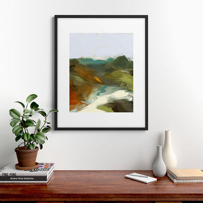 the path abstract landscape art Framed Art Print Gallery Image 9