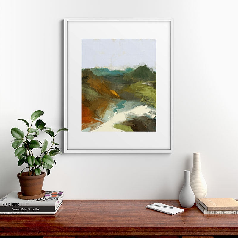 the path abstract landscape art Framed Art Print Gallery Image 39