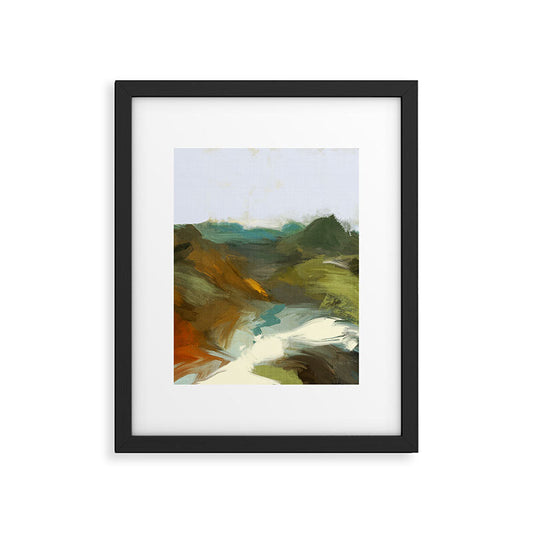 the path abstract landscape art Framed Art Print Gallery Image 1