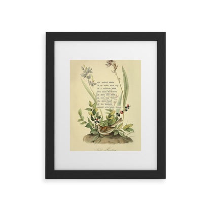 Bird Divinations: Field Bunting (about: almanacofbirds.org) Framed Art Print Gallery Image 30