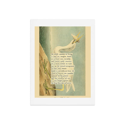 Great White Heron Divination from # An Almanac of Birds # Divinations for Uncertain Days Art Print Gallery Image 7