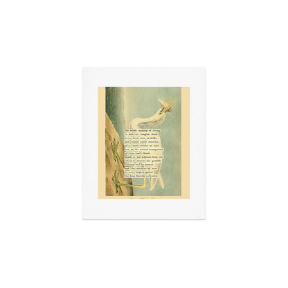 Great White Heron Divination from # An Almanac of Birds # Divinations for Uncertain Days Art Print Gallery Image 1