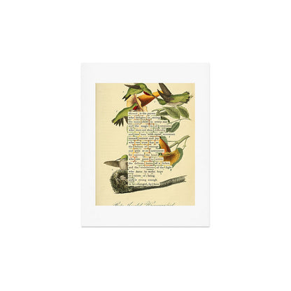 Ruby-throated Hummingbird Divination from # An Almanac of Birds # Divinations for Uncertain Days Art Print Gallery Image 2
