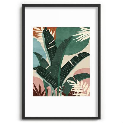 Modern jungle shapes Framed Art Print Gallery Image 85