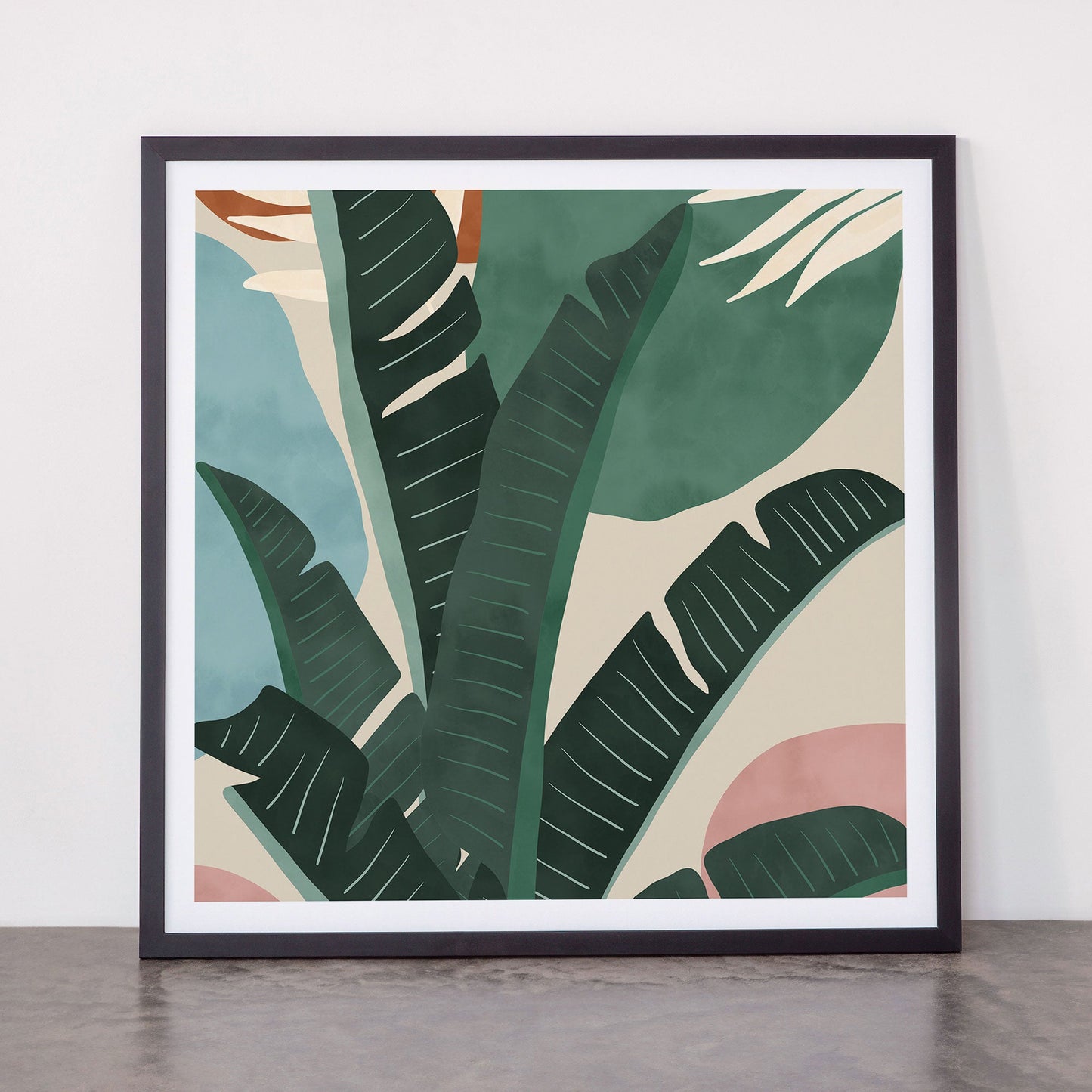 Modern jungle shapes Framed Art Print Gallery Image 55