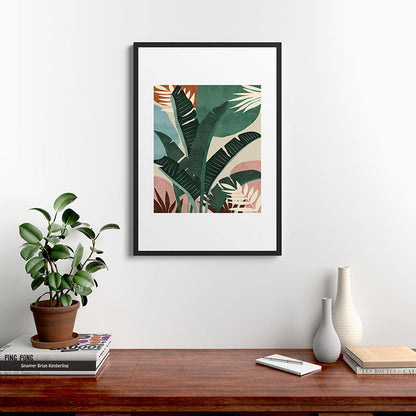 Modern jungle shapes Framed Art Print Gallery Image 8