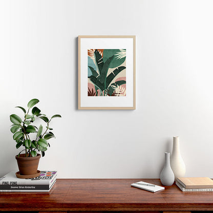 Modern jungle shapes Framed Art Print Gallery Image 26