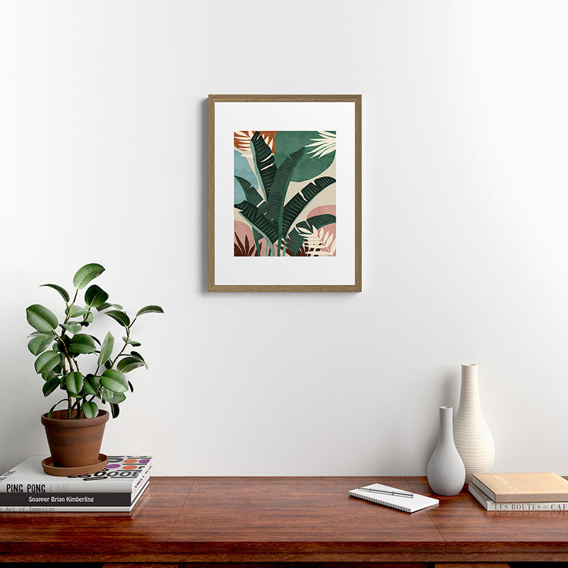 Modern jungle shapes Framed Art Print Gallery Image 16