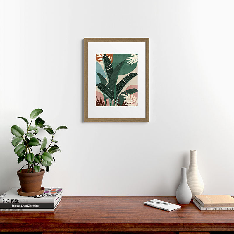 Modern jungle shapes Framed Art Print Gallery Image 54