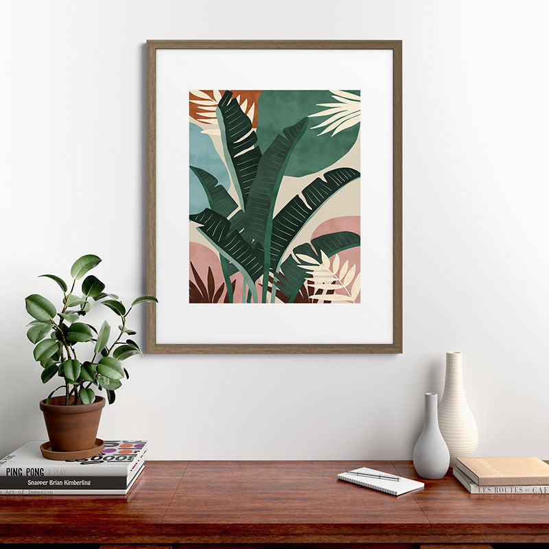 Modern jungle shapes Framed Art Print Gallery Image 58