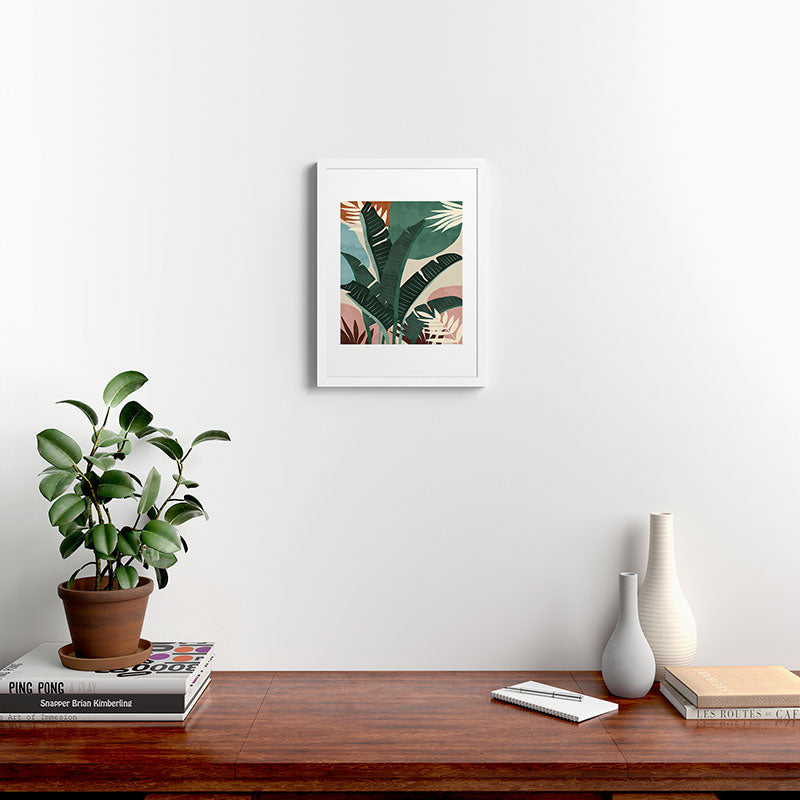 Modern jungle shapes Framed Art Print Gallery Image 32
