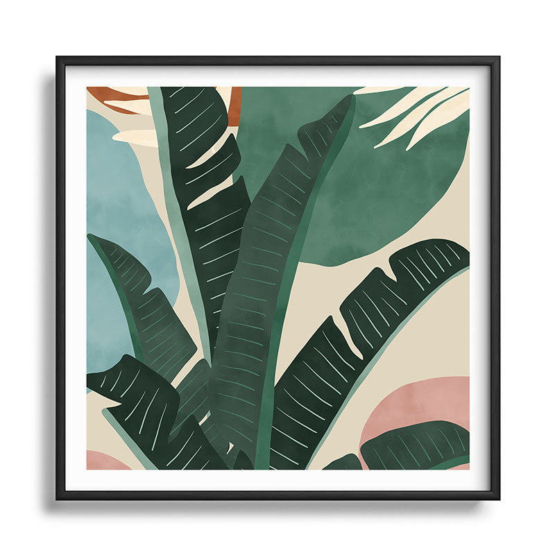 Modern jungle shapes Framed Art Print Gallery Image 122