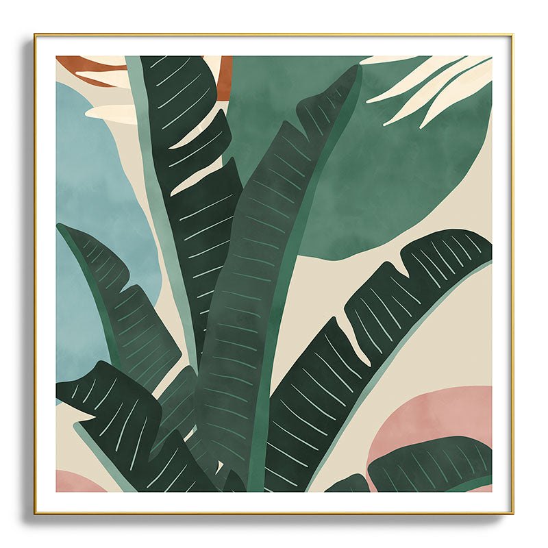 Modern jungle shapes Framed Art Print Gallery Image 139