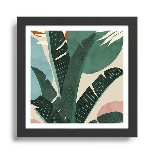 Modern jungle shapes Framed Art Print Gallery Image 2