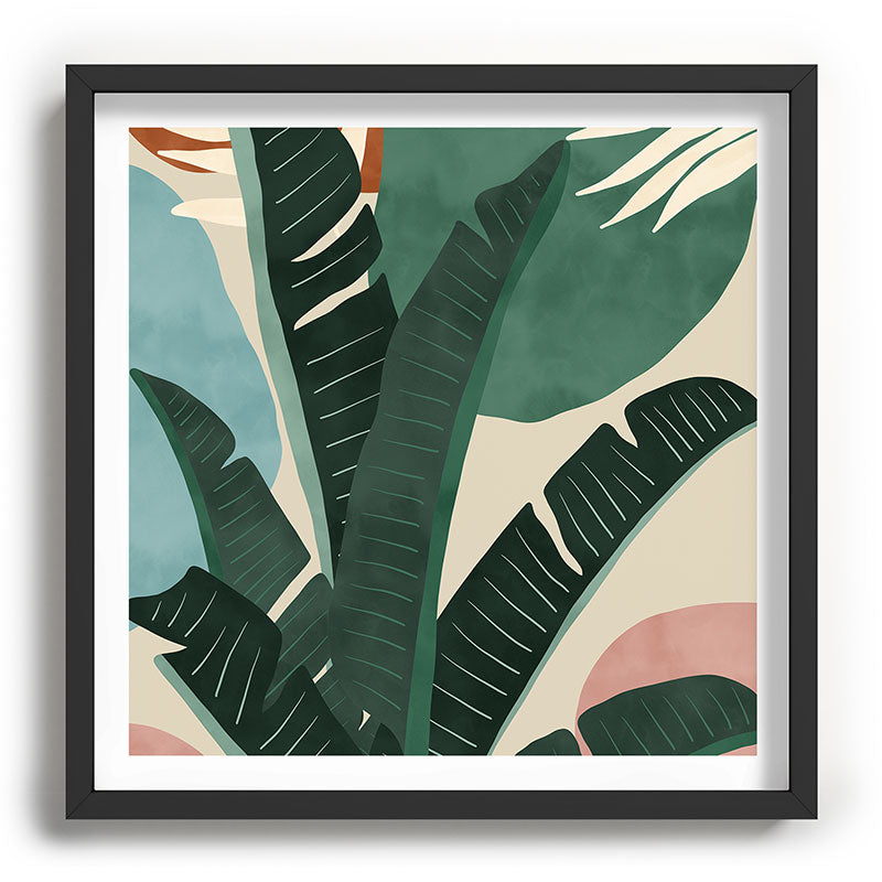 Modern jungle shapes Framed Art Print Gallery Image 93