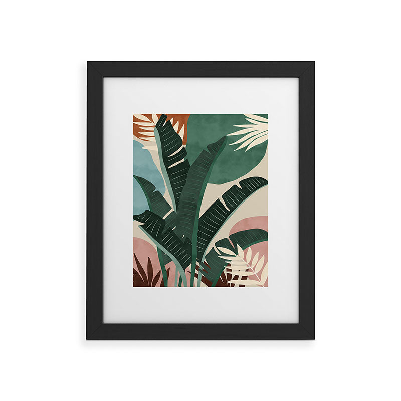 Modern jungle shapes Framed Art Print Gallery Image 44