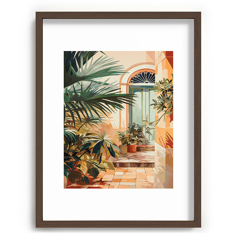 Villa Courtyard Mediterranean Art Framed Art Print Gallery Image 92