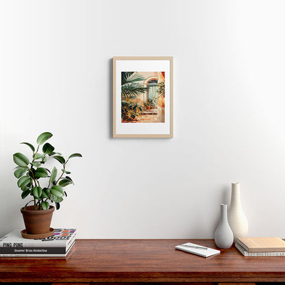 Villa Courtyard Mediterranean Art Framed Art Print Gallery Image 23
