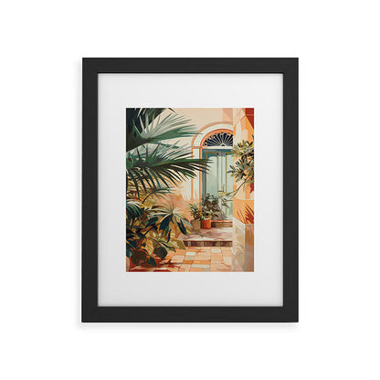 Villa Courtyard Mediterranean Art Framed Art Print Gallery Image 44