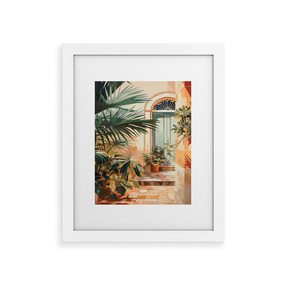 Villa Courtyard Mediterranean Art Framed Art Print Gallery Image 74